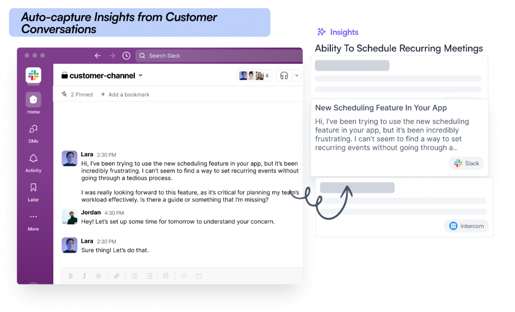 Auto-capture Insights from Customer Conversations