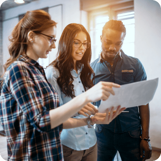 Team of Product Managers working together